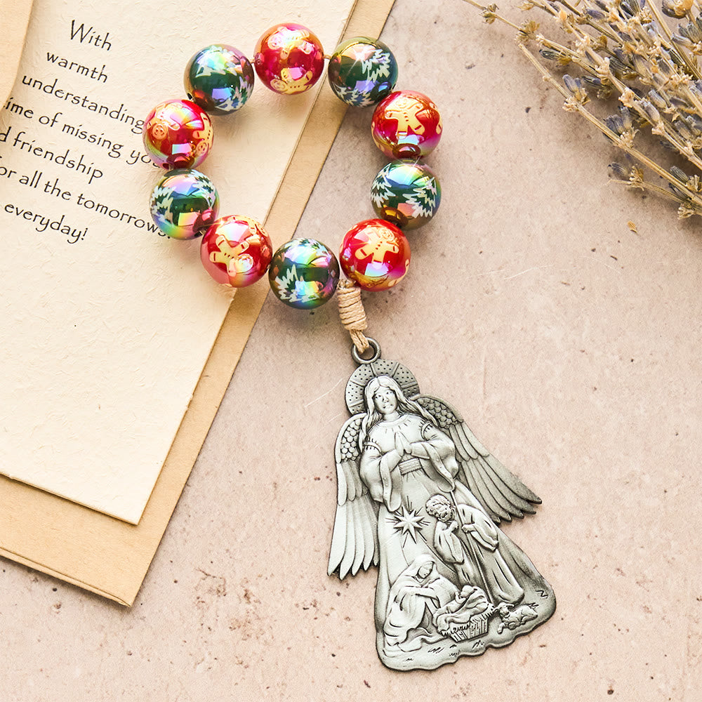 Christianartworkshop 3-Style Christmas Holy Nativity Pocket Rosary: Christmas Shimmer Beads & Unique Birth Scene Pendants - image 10