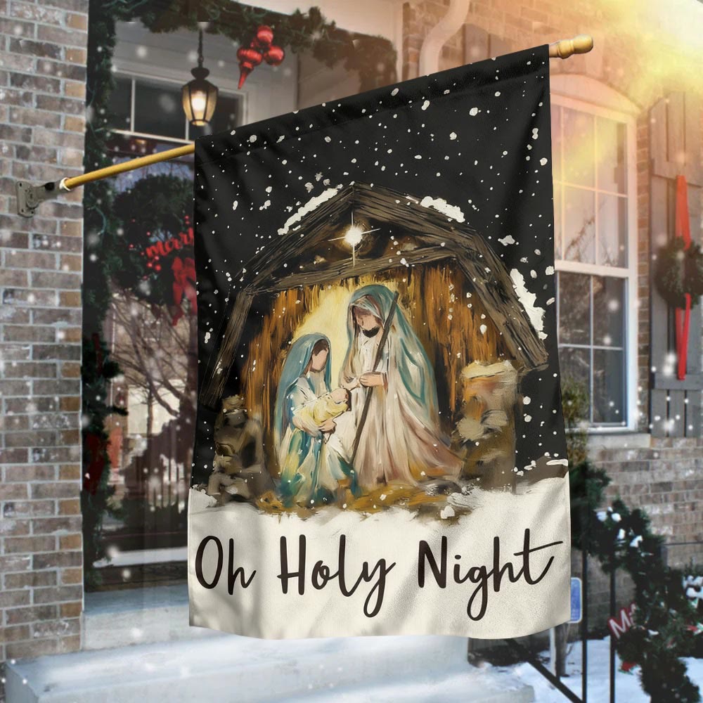 Christianartworkshop Serene Nativity Garden Flag: Constant Grace Reminder for Homes - image 2