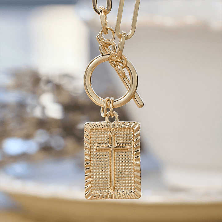 Christianartworkshop Cross Tag Necklace: Daily Reminder of Faith & Artistic Craft for Believers - image 3