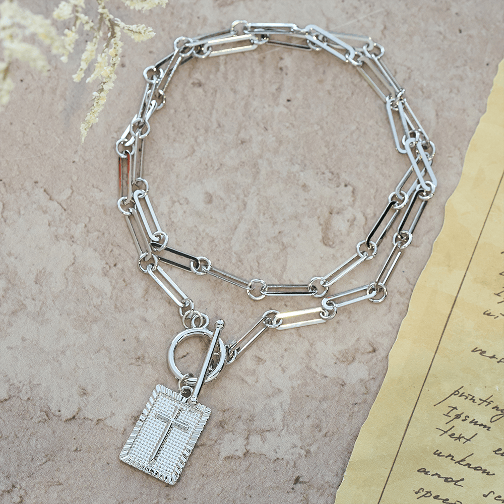 Christianartworkshop Cross Tag Necklace: Daily Reminder of Faith & Artistic Craft for Believers - image 11