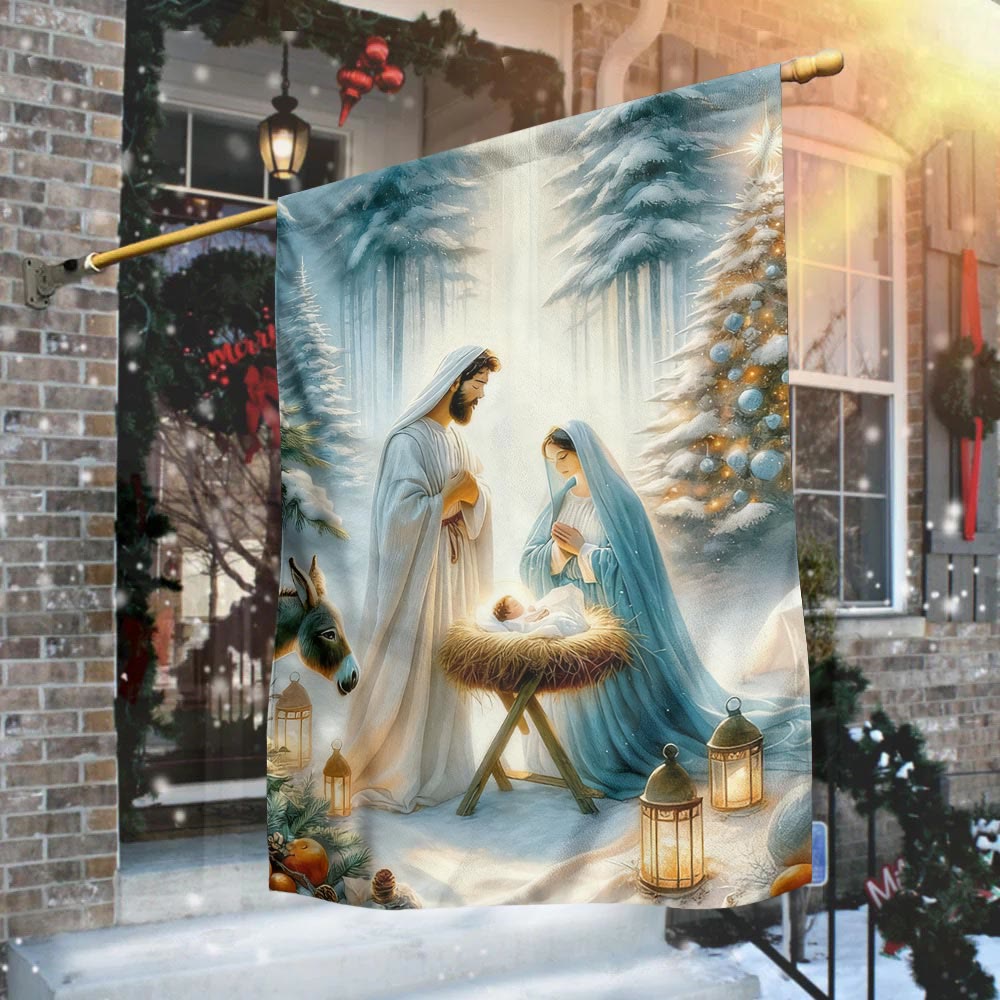 Christianartworkshop Jesus Is the Reason Nativity Garden Flag: Faith & Joy Reminder for Yards - image 7