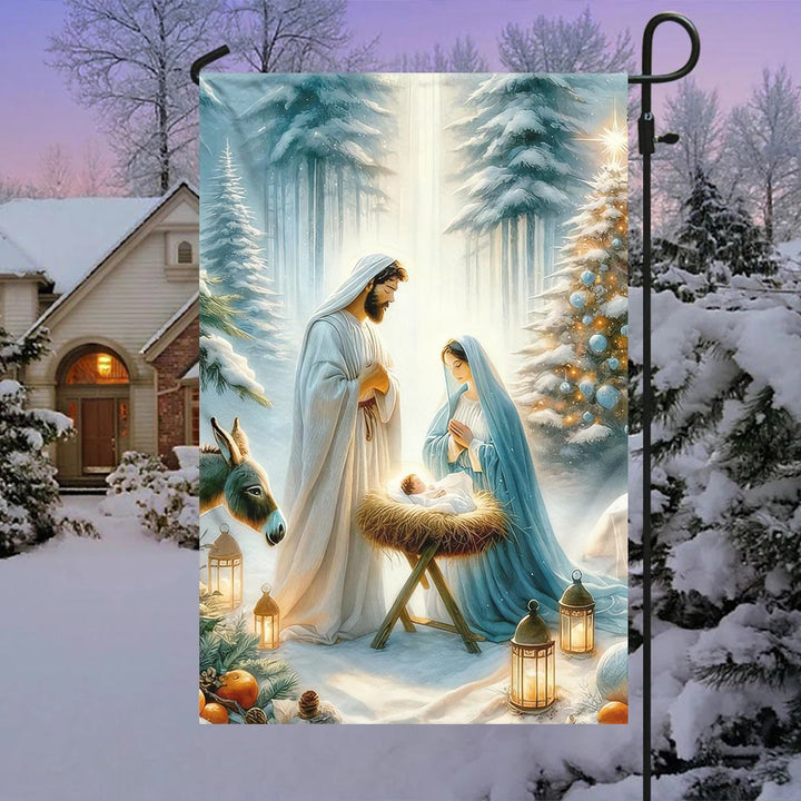 Christianartworkshop Jesus Is the Reason Nativity Garden Flag: Faith & Joy Reminder for Yards - image 9