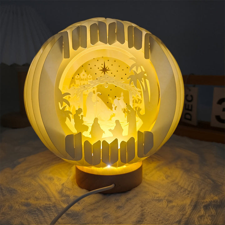 Christianartworkshop Nativity Globe Lamp: A Glowing Embrace of Christmas Faith & Wonder - image 4