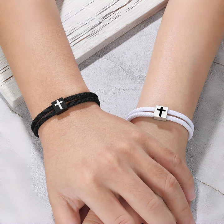 Christianartworkshop Milano Rope Cross Bracelet with Gift Card: Thoughtful Blessing for Baptism & Milestones - image 13