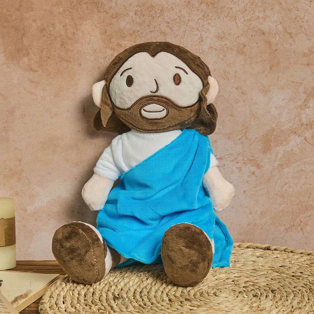 Christianartworkshop Gentle Jesus & Mary Plush Set: Constant Grace Reminder for Homes - Jesus - image 0