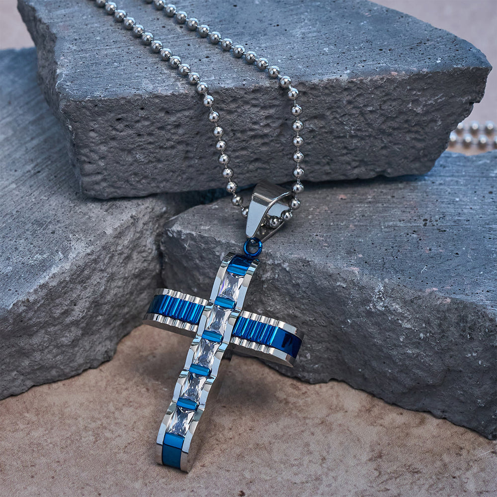 FREE Today: 4-Color Alloy Zircon Cross Necklace: Small Daily Faith Token for Personal Style - image 1