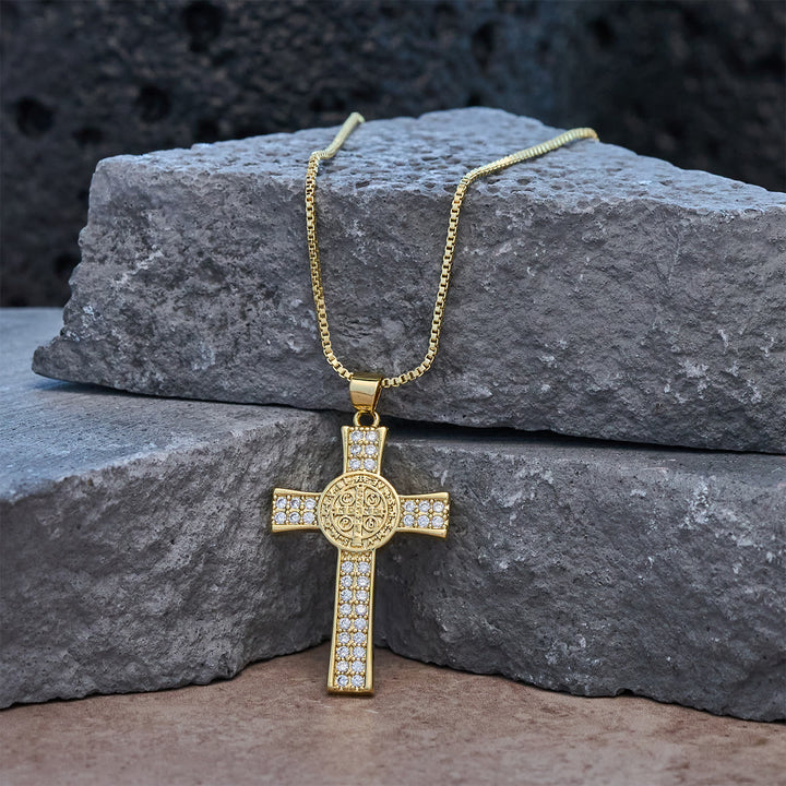 Christianartworkshop St. Benedict Emblem Series Cross Necklace: Faith & Grace Reminder for Daily Wear - image 3