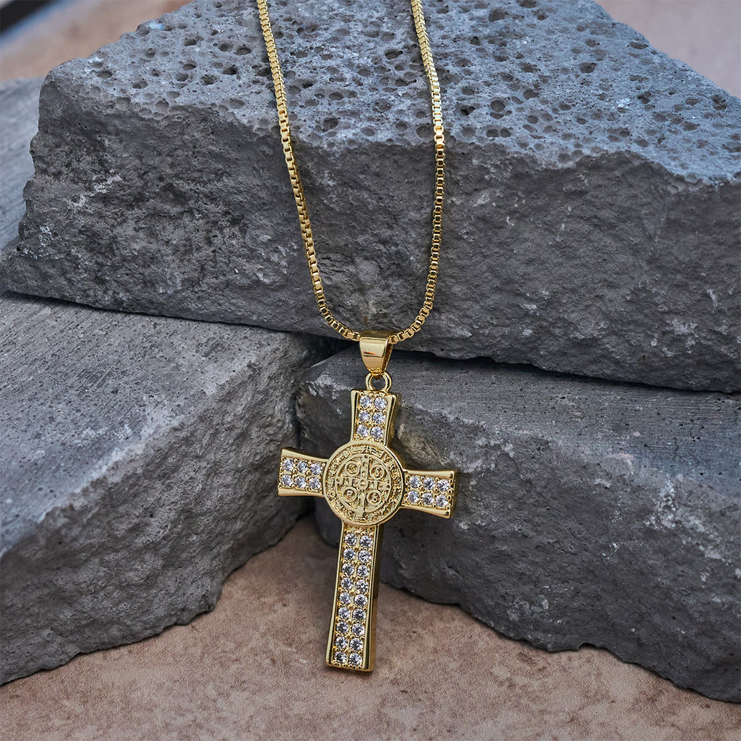Christianartworkshop St. Benedict Emblem Series Cross Necklace: Faith & Grace Reminder for Daily Wear - image 2
