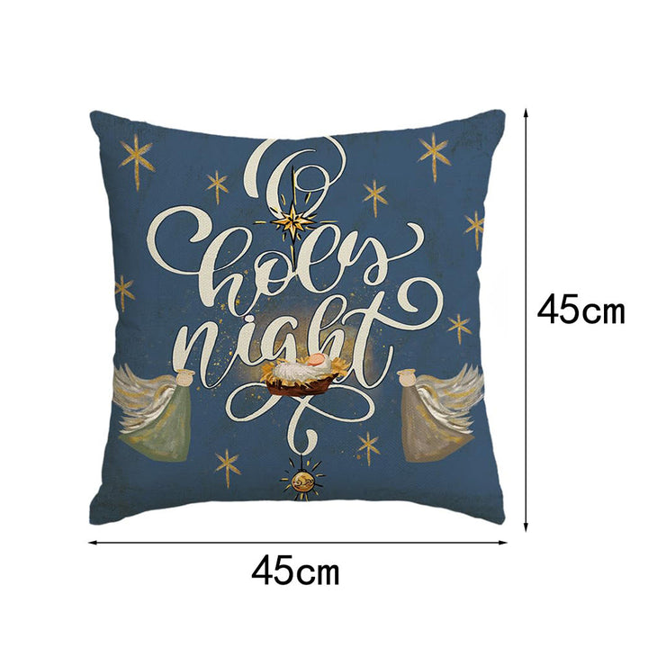 Christianartworkshop Holy Night Pillow Set: Stylish Faith Token for Cozy Decor - D - 45*45cm - image 16