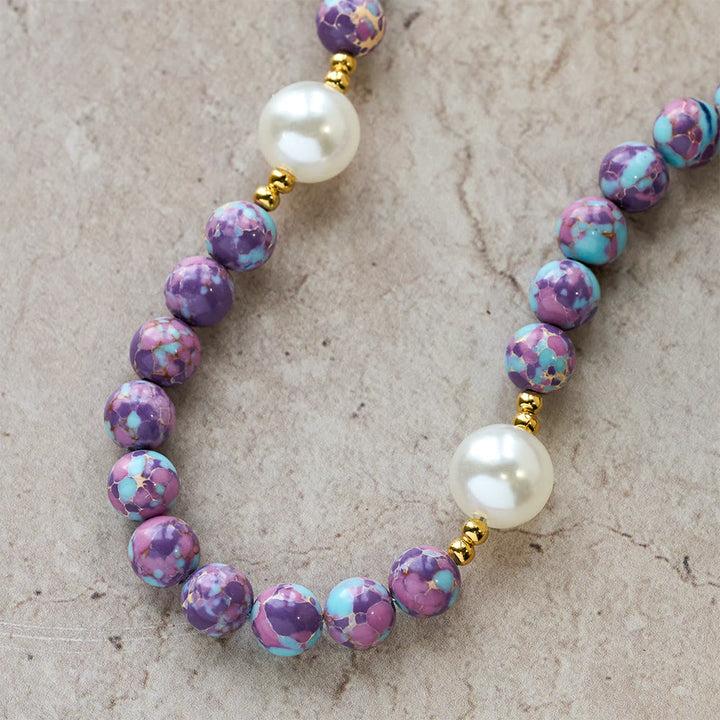 Christianartworkshop Blessed Purple-Blue Emperor Stone Rosary: Carry a Little Warmth in Your Pocket - image 7
