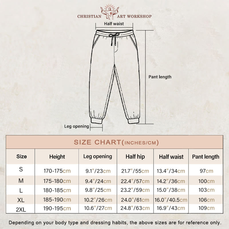 Christianartworkshop Crown of Thorns & Cross Sweatpants: Comfort Woven with Redemptive Grace - image 4