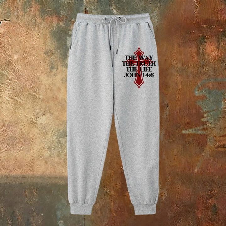 Christianartworkshop John Verse with Cross Sweatpants: Ideal for Church & Casual Days - image 15