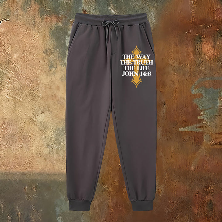 Christianartworkshop John Verse with Cross Sweatpants: Ideal for Church & Casual Days - image 11