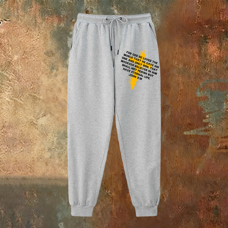 Christianartworkshop John 3:16 Sweatpants: Daily Wear with Gracious Faith - image 22