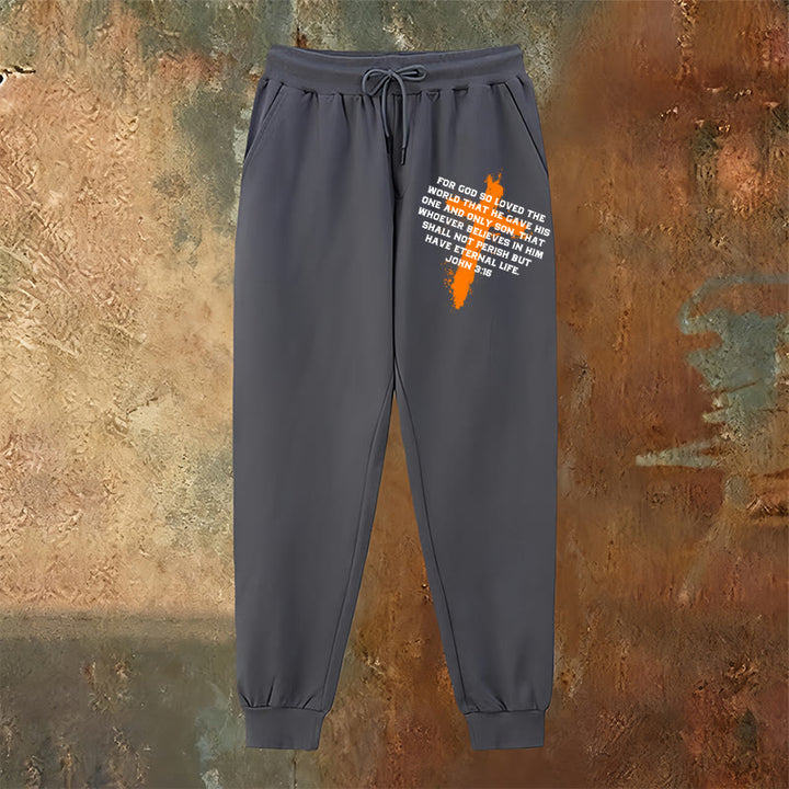 Christianartworkshop John 3:16 Sweatpants: Daily Wear with Gracious Faith - image 7