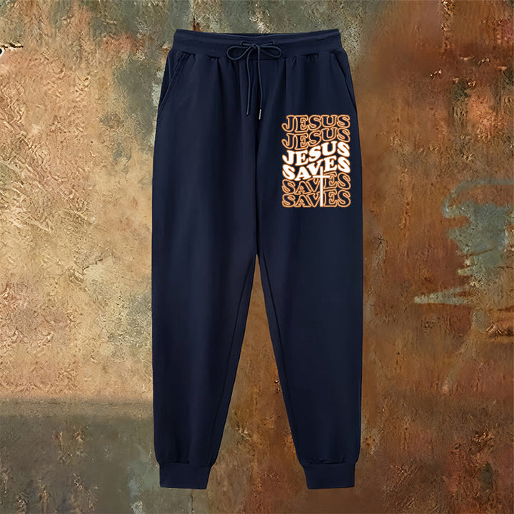 Christianartworkshop Jesus Saves Sweatpants: Daily Comfort Wrapped in Devotion - image 18