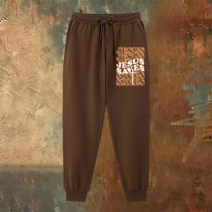 Christianartworkshop Jesus Saves Sweatpants: Daily Comfort Wrapped in Devotion - image 7