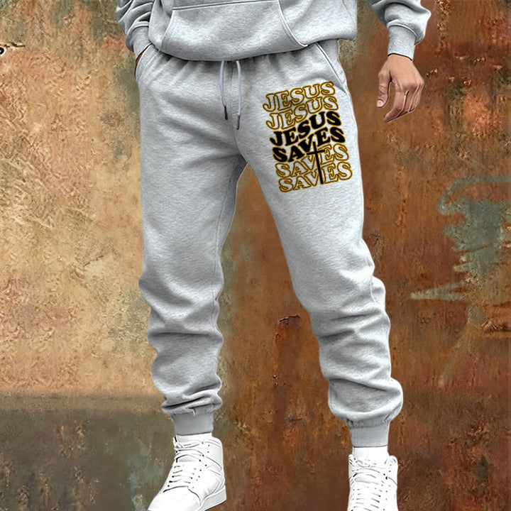 Christianartworkshop Jesus Saves Sweatpants: Daily Comfort Wrapped in Devotion - image 1