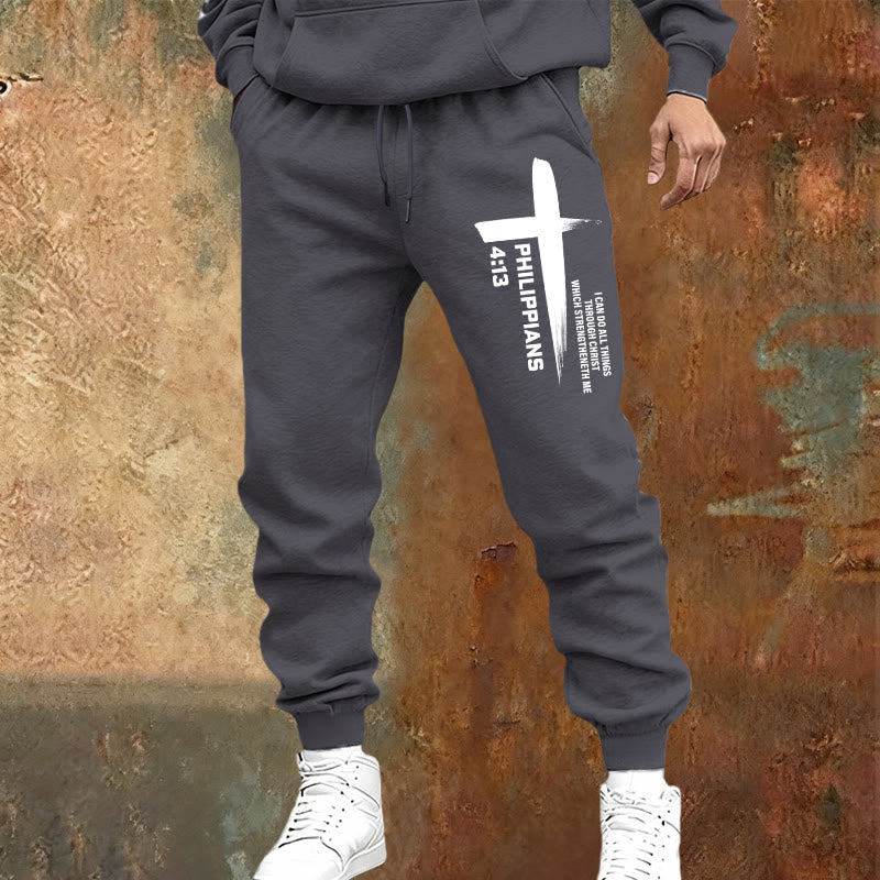 Christianartworkshop I Can Do All Things Cross Sweatpants: Daily Wear Rooted in Hope - image 22