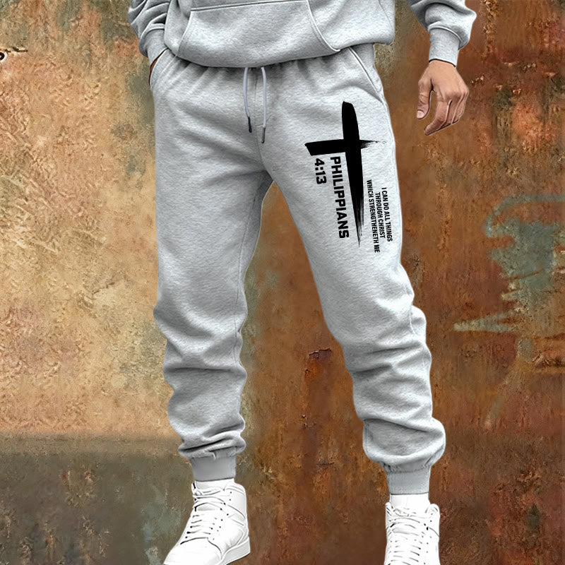 Christianartworkshop I Can Do All Things Cross Sweatpants: Daily Wear Rooted in Hope - image 14