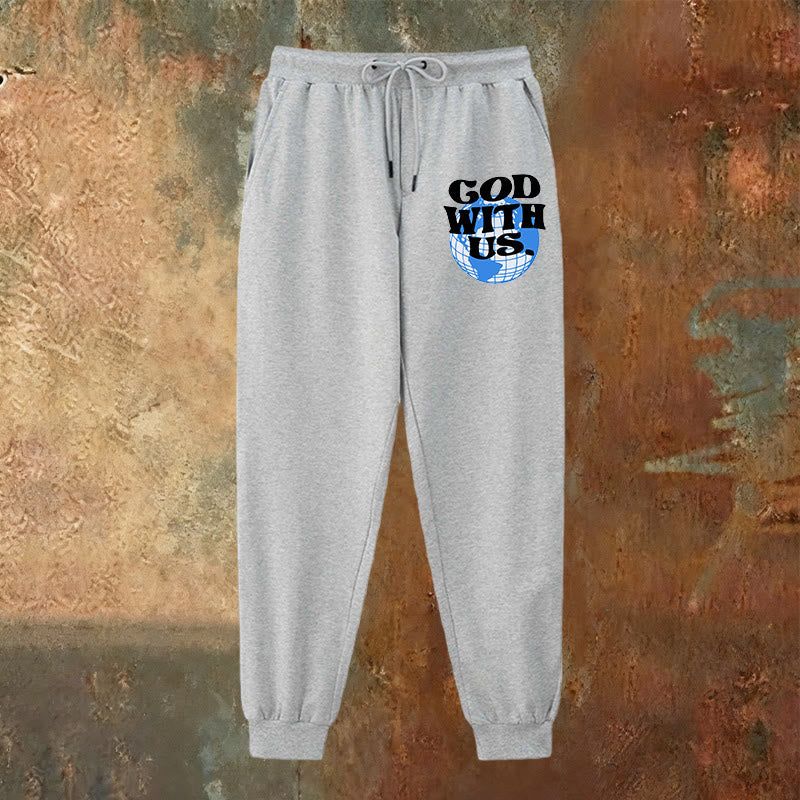 Christianartworkshop Globe & God With Us Sweatpants: Cozy Reminders of His Nearness - image 18