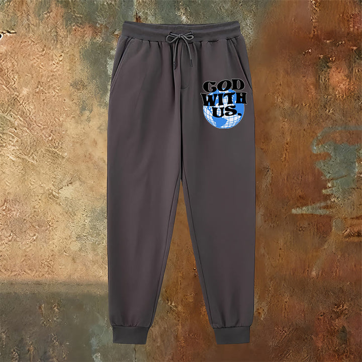 Christianartworkshop Globe & God With Us Sweatpants: Cozy Reminders of His Nearness - image 14