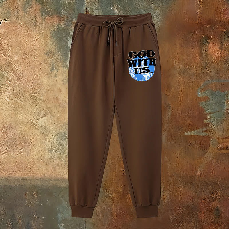 Christianartworkshop Globe & God With Us Sweatpants: Cozy Reminders of His Nearness - image 23