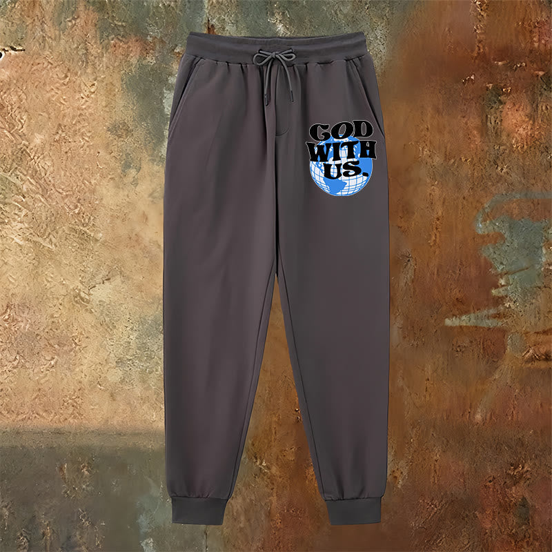 Christianartworkshop Globe & God With Us Sweatpants: Cozy Reminders of His Nearness - image 15