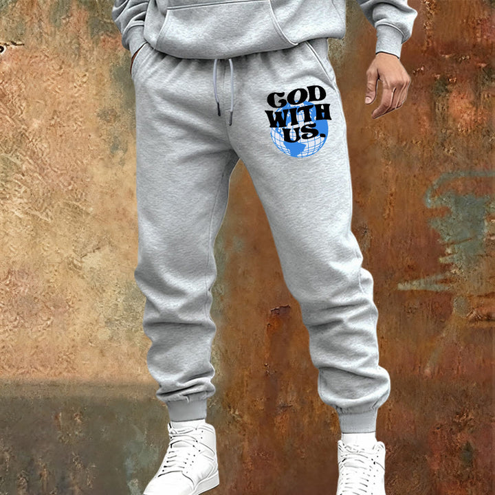 Christianartworkshop Globe & God With Us Sweatpants: Cozy Reminders of His Nearness - image 17