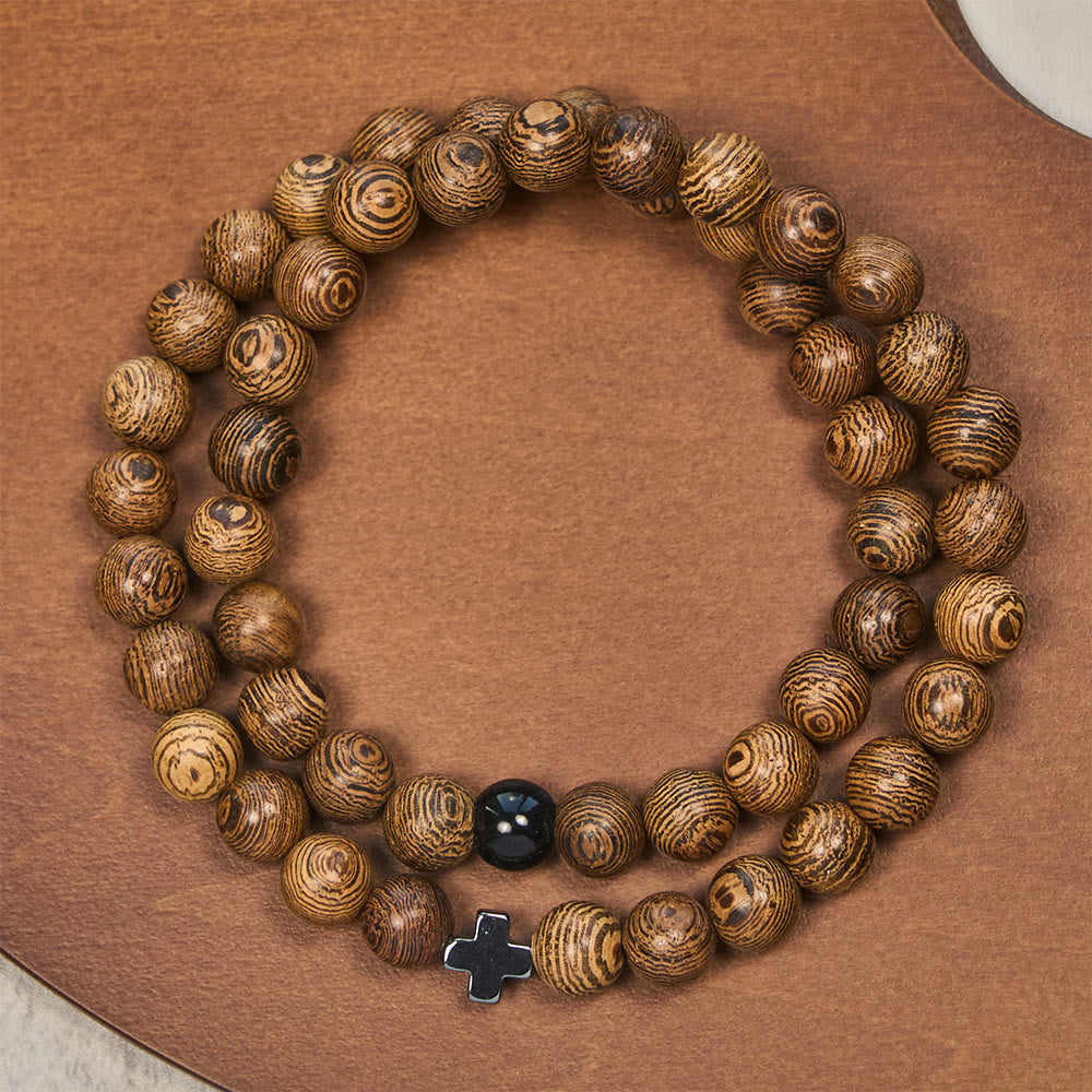 Christianartworkshop Layered Wooden Cross Bracelet: Quiet Devotion for Everyday Moments - image 3