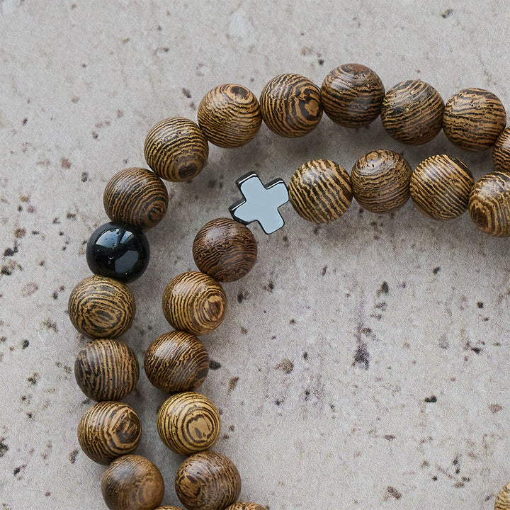 Christianartworkshop Layered Wooden Cross Bracelet: Quiet Devotion for Everyday Moments - image 5
