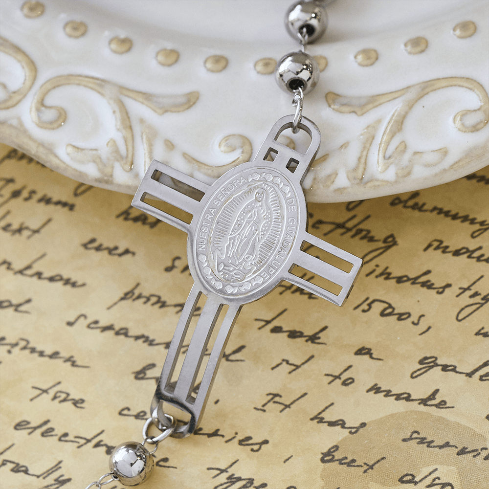 Christianartworkshop Grace-Filled Beaded Bracelet: Cross Charm for Gentle Reminders - image 7