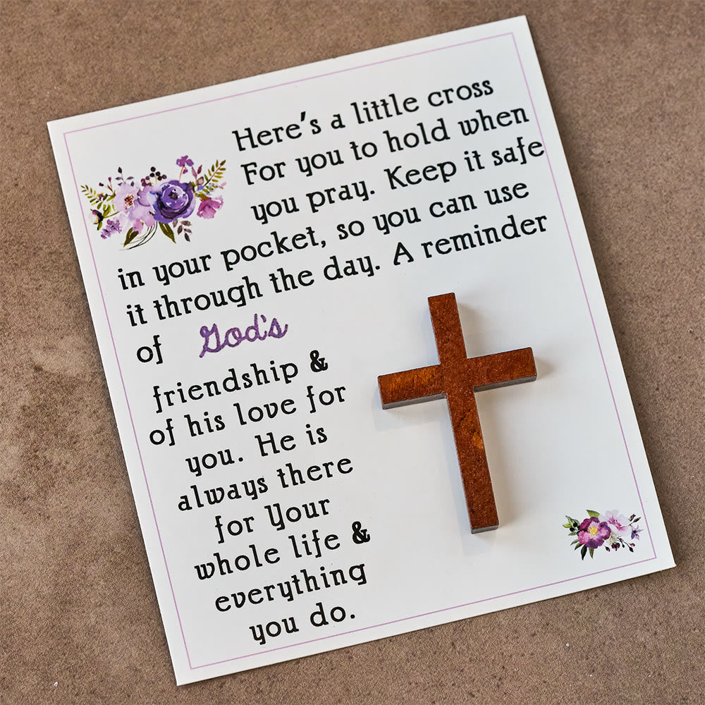 Christianartworkshop Floral Card Pocket Cross: Quiet Faith Companion for Daily Moments - image 4
