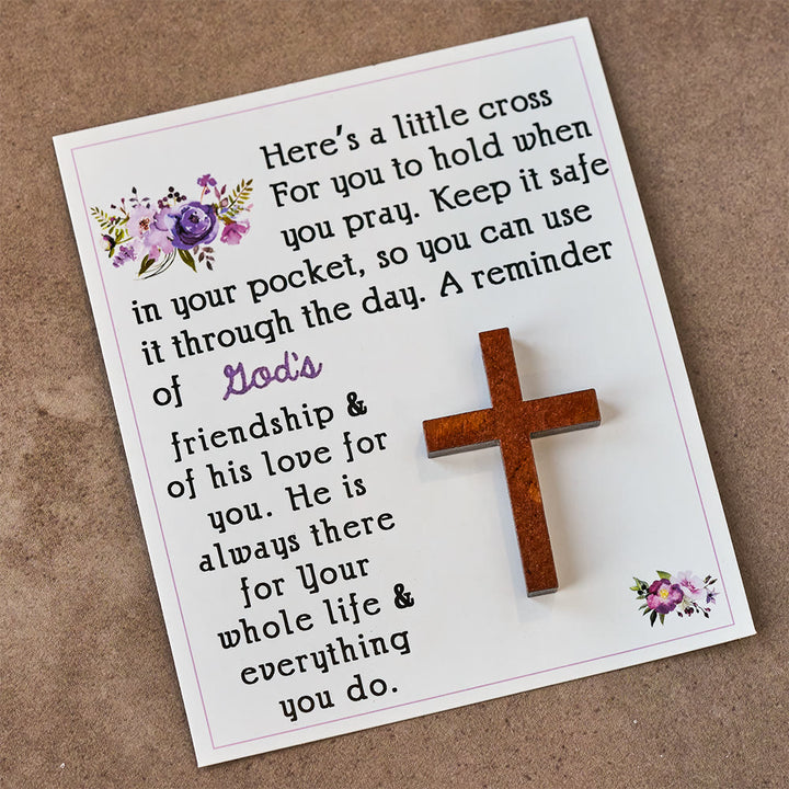 Christianartworkshop Floral Card Pocket Cross: Quiet Faith Companion for Daily Moments - image 4