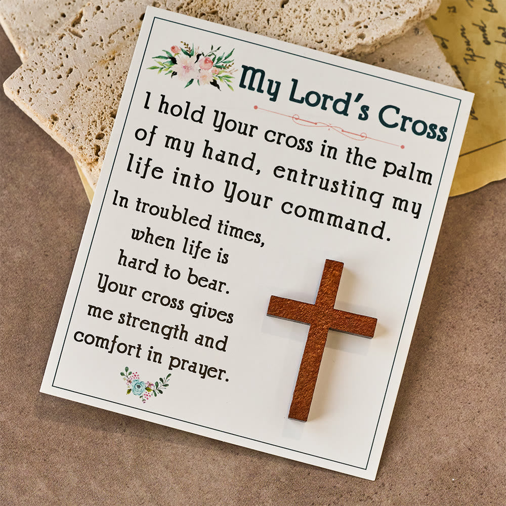 Christianartworkshop Entrust My Life Pocket Cross: Daily Grace Reminder for Routines - Cross - image 0