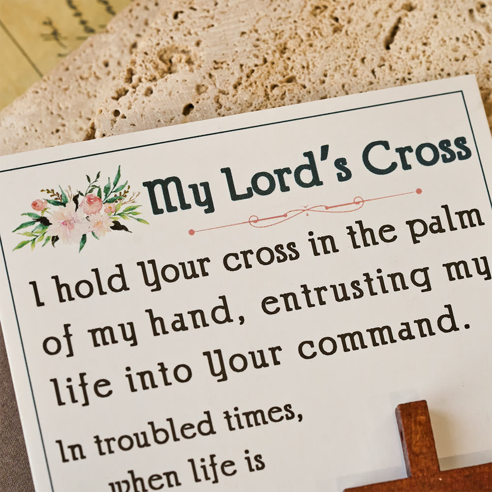 Christianartworkshop Entrust My Life Pocket Cross: Daily Grace Reminder for Routines - image 1
