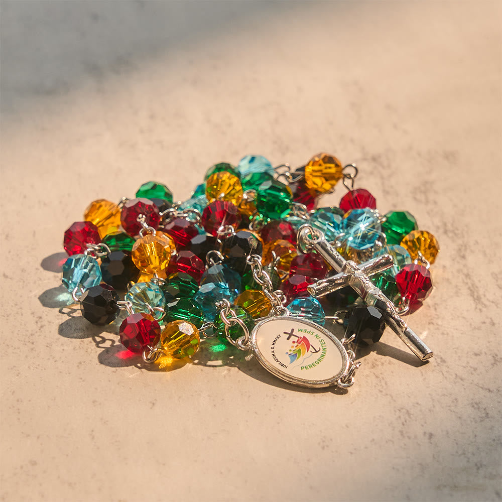 FREE Today: Colorful Bead Rosary: Thoughtful Gift of Devotion & Light - Multicolor Rosary - image 0