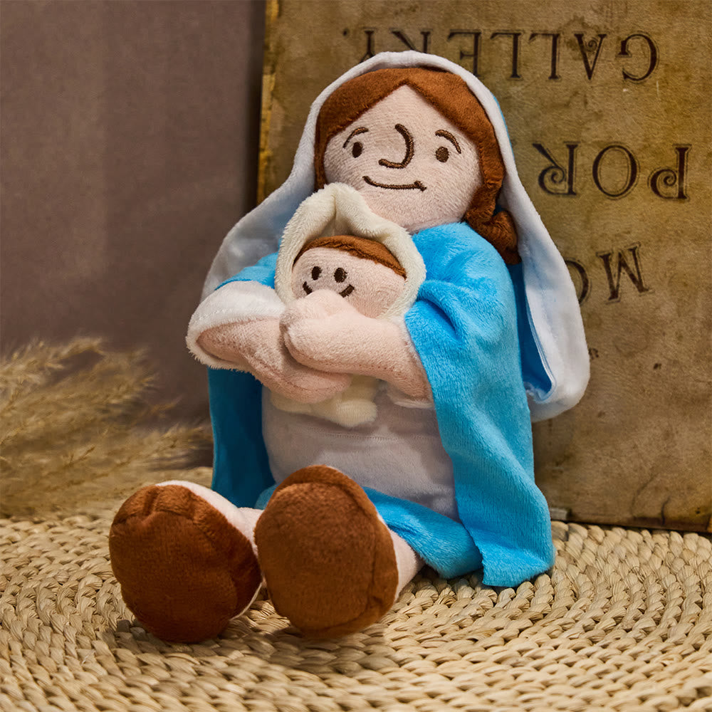 Christianartworkshop Soft Madonna & Child Plush: Quiet Reminder of Tender Grace - image 2