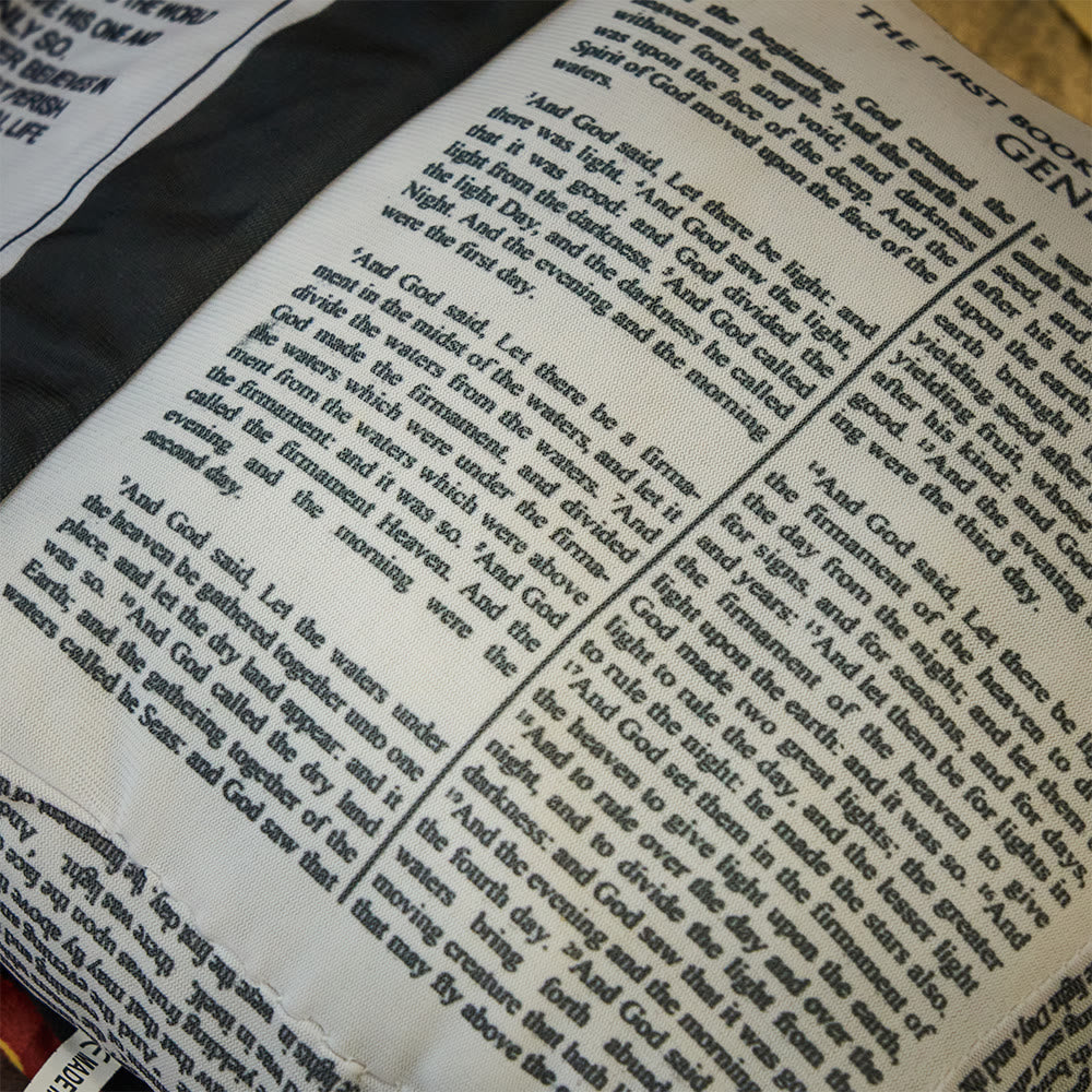 Christianartworkshop Bible-Themed Plush Pillow: Cozy Companion of Grace & Truth - image 5