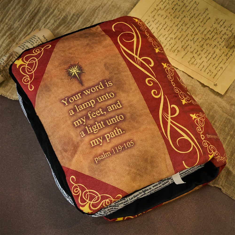 Christianartworkshop Bible-Themed Plush Pillow: Cozy Companion of Grace & Truth - image 2