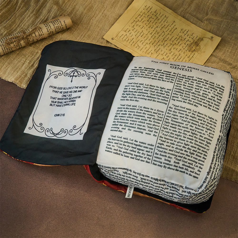 Christianartworkshop Bible-Themed Plush Pillow: Cozy Companion of Grace & Truth - image 4