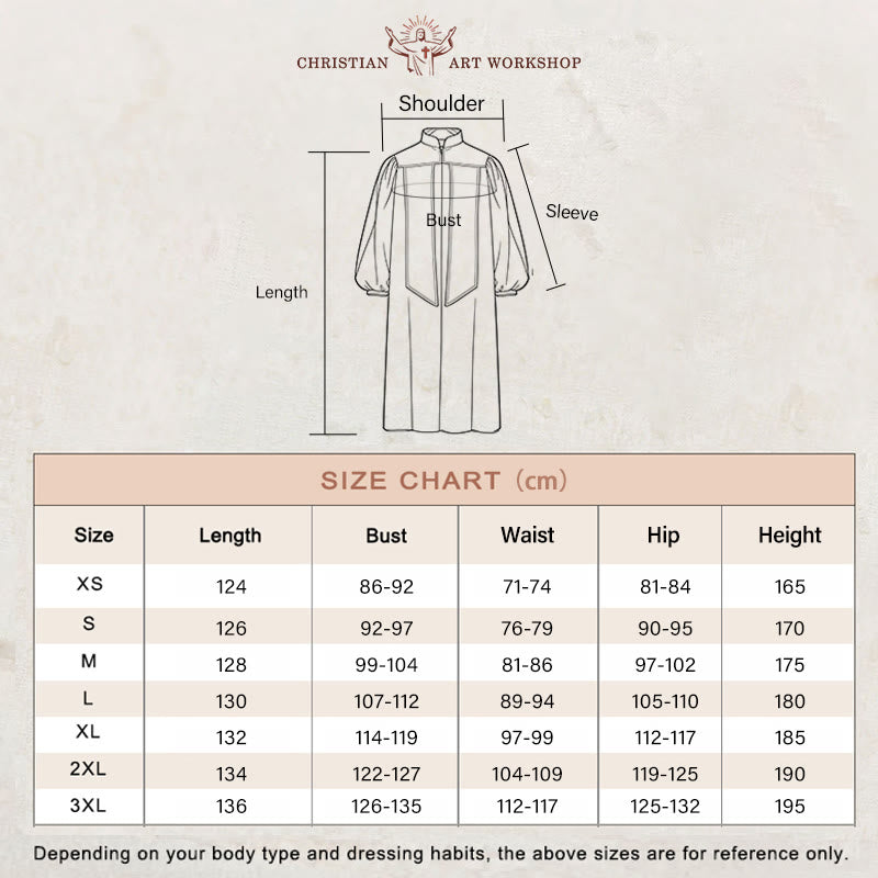 Christianartworkshop Golden-Embellished Clergy Robe: 7 Colors for Liturgical Elegance - image 1