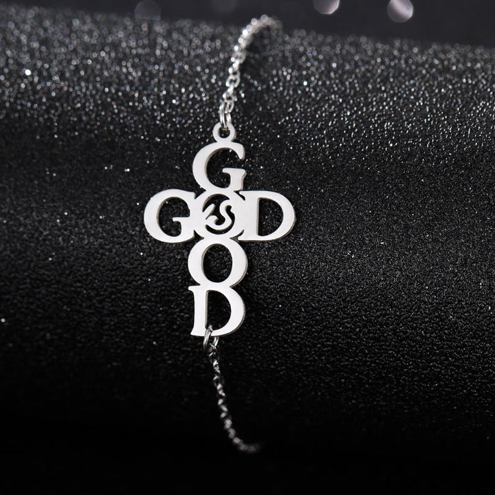FREE Today: Cross & Faith Bracelet: Delicate Companion of Grace & Hope - GOOD GOD - Silver - image 13