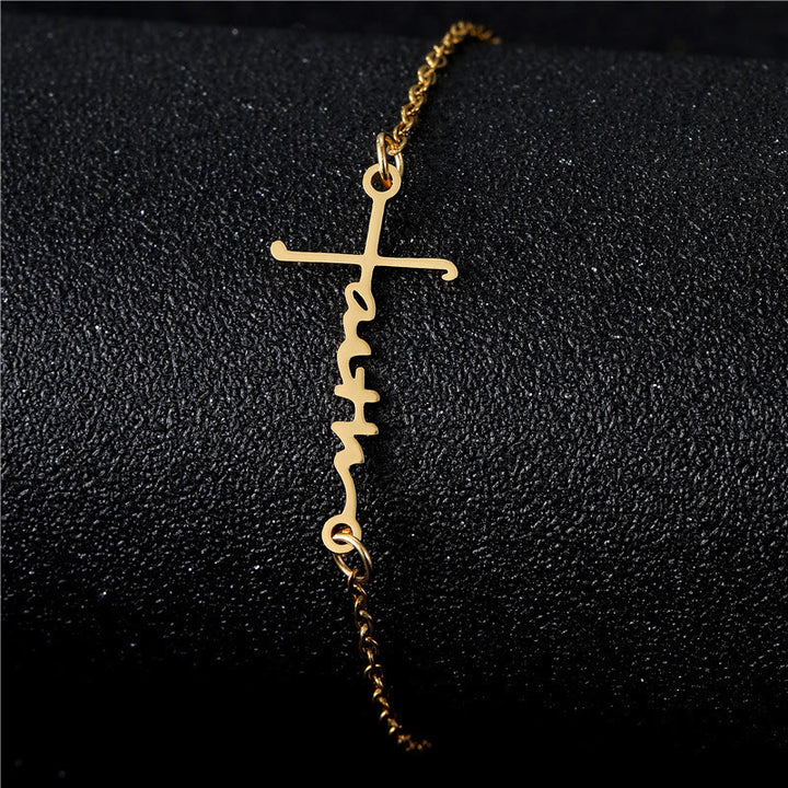 Christianartworkshop Cross & Faith Bracelet: Delicate Companion of Grace & Hope - image 2