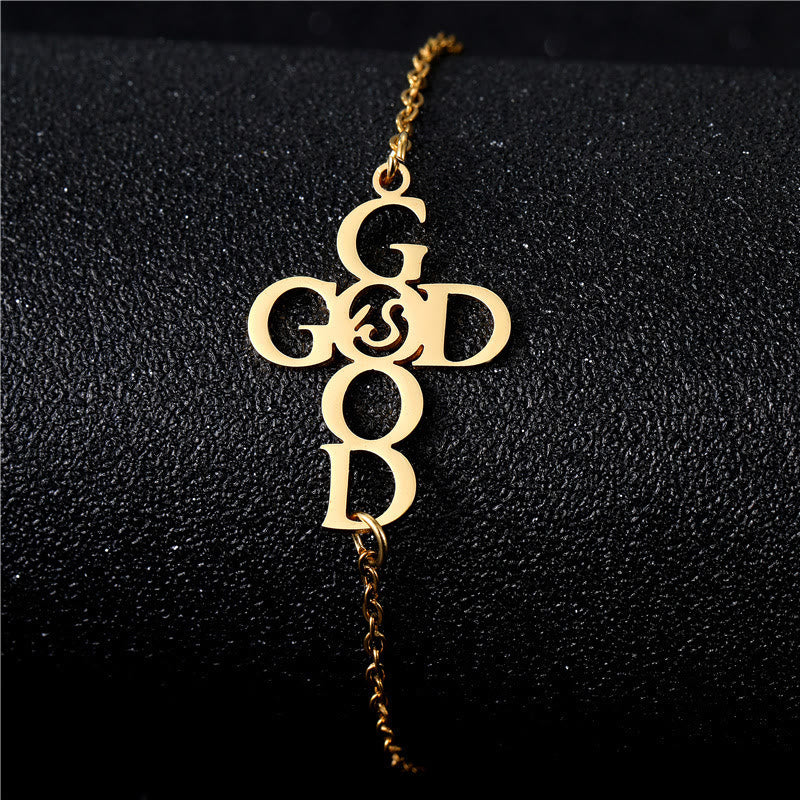 FREE Today: Cross & Faith Bracelet: Delicate Companion of Grace & Hope - GOOD GOD - Golden - image 7