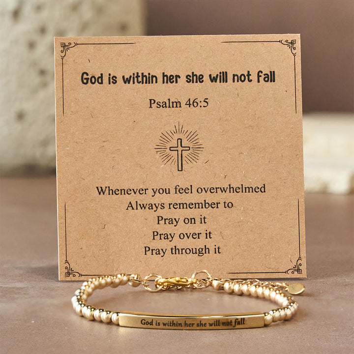 Christianartworkshop God Is First & Psalm 46:5  Bracelet: Steady Companion for Daily Routines - image 10