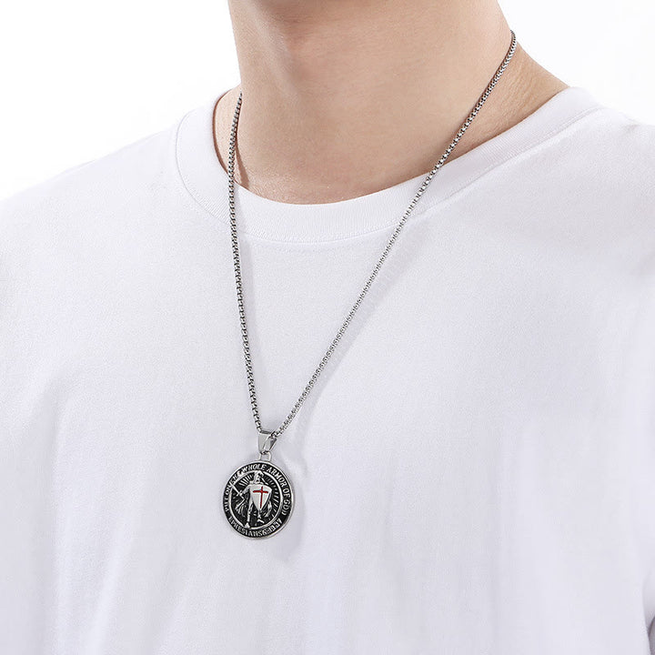 Christianartworkshop Vintage 3-Color Ephesians 6 Necklace: Quiet Reminder of Spiritual Strength - image 2