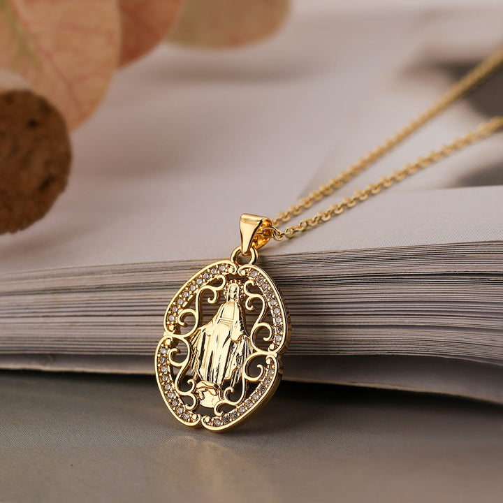 FREE Today: Our Lady Three-Design Necklace: Steady Companion for Quiet Routines - C - image 3