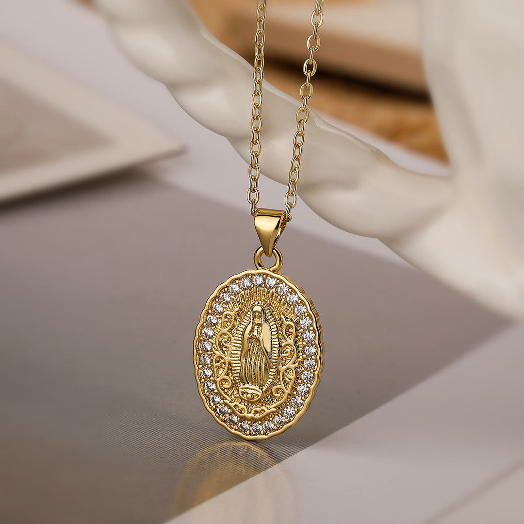 FREE Today: Our Lady Three-Design Necklace: Steady Companion for Quiet Routines - B - image 2