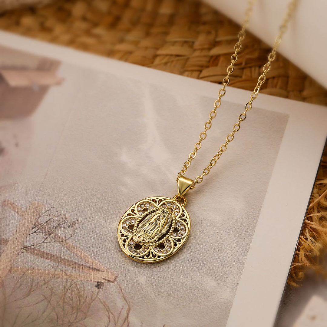 FREE Today: Our Lady Three-Design Necklace: Steady Companion for Quiet Routines - A - image 4